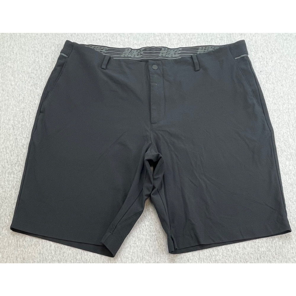 Nike Golf Shorts Mens 38 Black Dri-FIT Stretch Performance Chino 10" Inseam